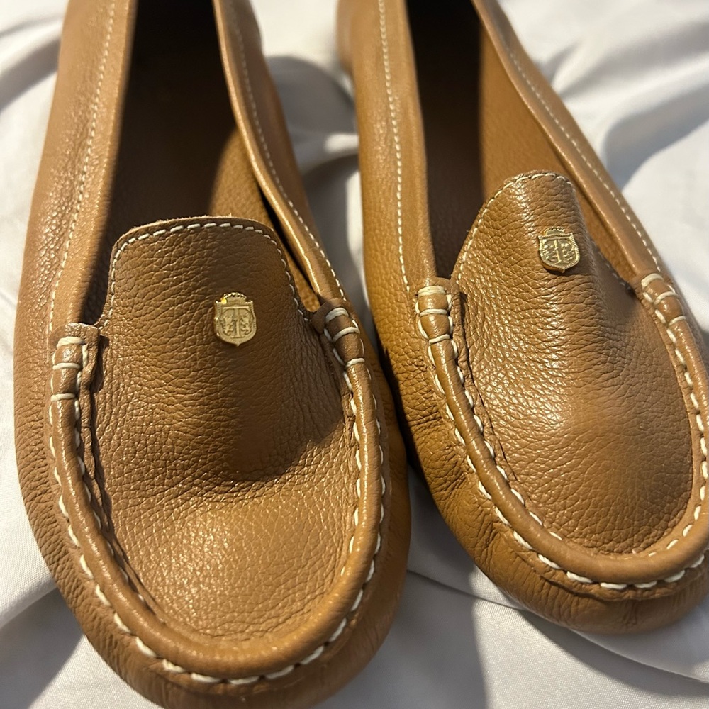 Talbots Brown Leather Moccasins